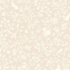 Magnolia Home Fox & Hare Wallpaper - Pink