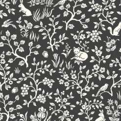 Magnolia Home Fox & Hare Wallpaper - Black