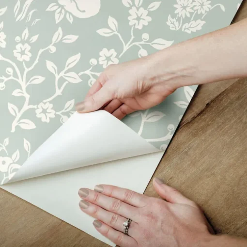 Magnolia Home Fox & Hare Peel & Stick Wallpaper - Green