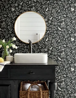 Magnolia Home Fox & Hare Wallpaper - Black