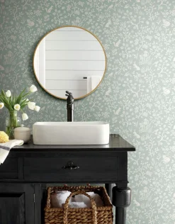 Magnolia Home Fox & Hare Peel & Stick Wallpaper - Green