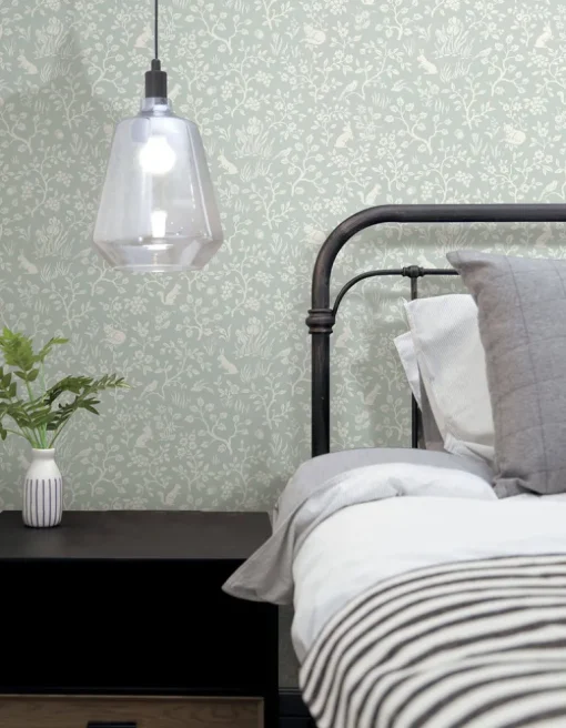 Magnolia Home Fox & Hare Peel & Stick Wallpaper - Green
