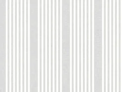 Magnolia Home French Linen Stripe Wallpaper - Arctic Grey