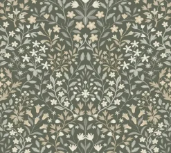 Magnolia Home Garden Terrace Wallpaper - Olive