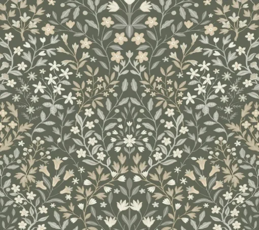 Magnolia Home Garden Terrace Wallpaper - Olive
