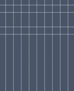 Magnolia Home Linear Gridwork Peel & Stick Wallpaper - Navy Blue