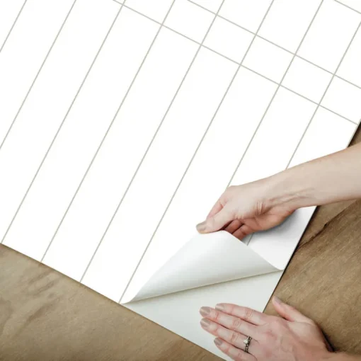 Magnolia Home Linear Gridwork Peel & Stick Wallpaper - Linen & White