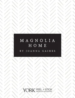 Magnolia Home Linear Gridwork Peel & Stick Wallpaper - Linen & White