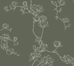 Magnolia Home Magnolia Branches Wallpaper - Pine