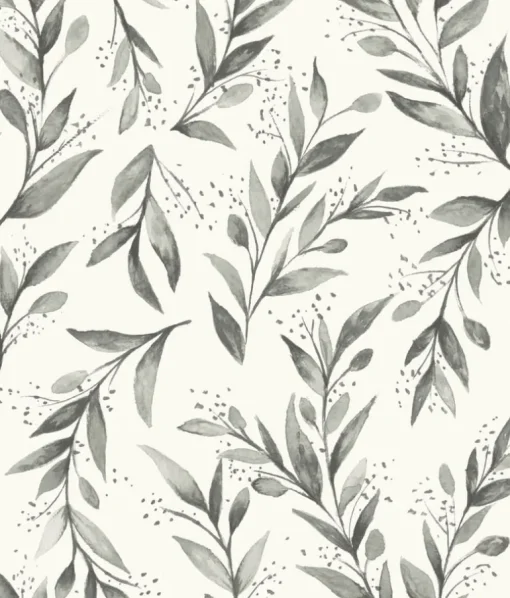 Magnolia Home Olive Branch Peel & Stick Wallpaper - Charcoal