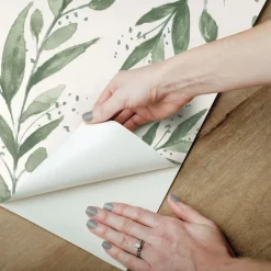 Magnolia Home Olive Branch Peel & Stick Wallpaper - Olive Grove