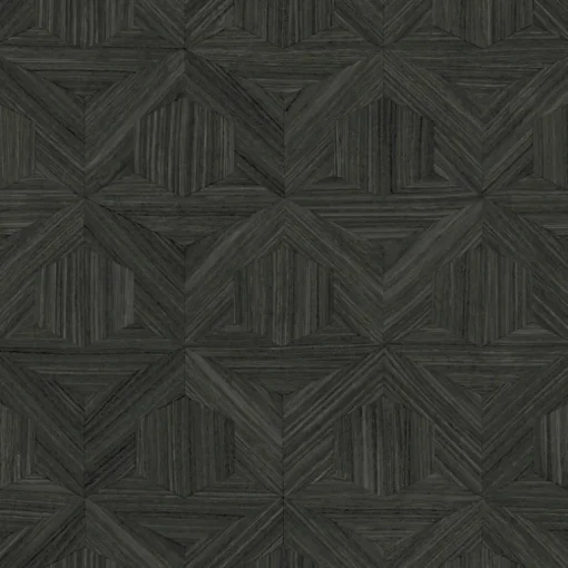 Magnolia Home Open Sheet Parquet Wallpaper - Black