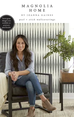 Magnolia Home Pick Up Sticks Peel & Stick Wallpaper - Black & White