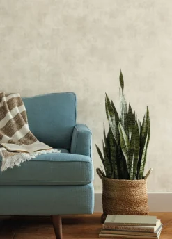 Magnolia Home Plaster Finish Wallpaper - Storm Gray