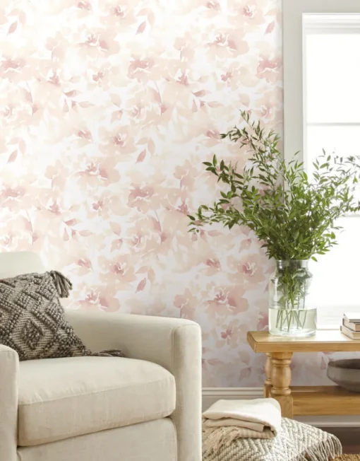 Magnolia Home Renewed Floral Peel & Stick Wallpaper - Pink