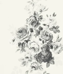 Magnolia Home Tea Rose Peel & Stick Wallpaper - Black & White