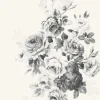 Magnolia Home Tea Rose Wallpaper - Black & White
