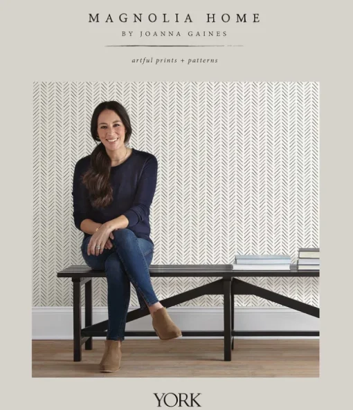 Magnolia Home Vantage Point Wallpaper - Grey