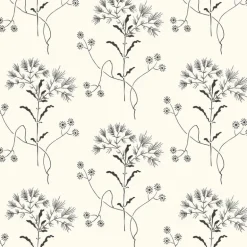 Magnolia Home Wildflower Wallpaper - Black & White