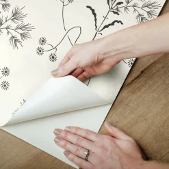 Magnolia Home Wildflower Peel & Stick Wallpaper - Black & White