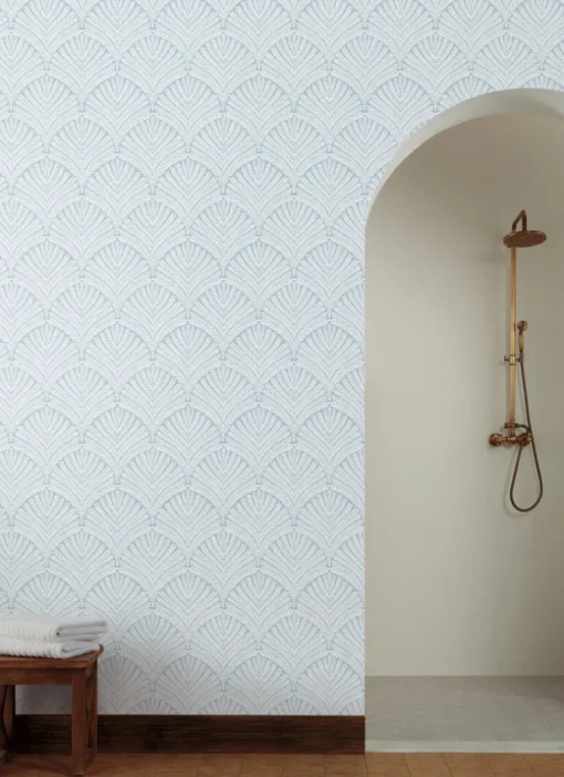 Mediterranean Beachcomber Wallpaper - Blue