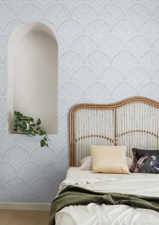 Mediterranean Beachcomber Wallpaper - Blue