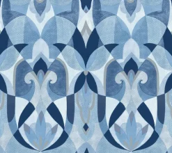 Mediterranean Malta Wallpaper - Blue