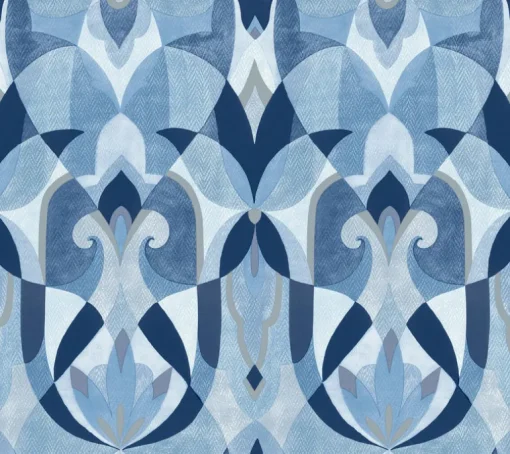 Mediterranean Malta Wallpaper - Blue