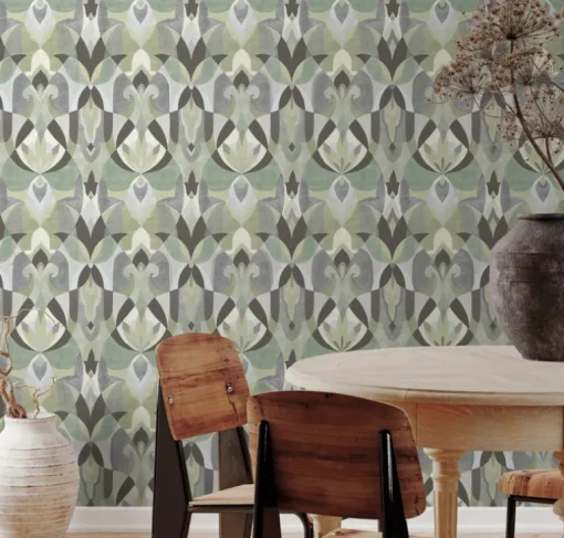 Mediterranean Malta Wallpaper - Green