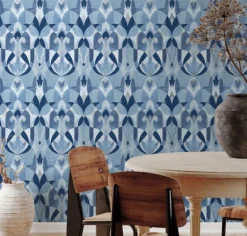 Mediterranean Malta Wallpaper - Blue