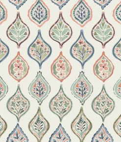 Mediterranean Marketplace Motif Wallpaper - Green