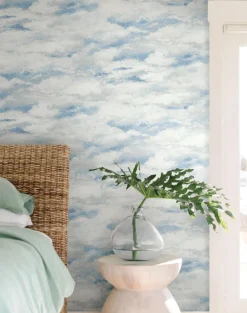 Mediterranean Plein Air Wallpaper - Blue