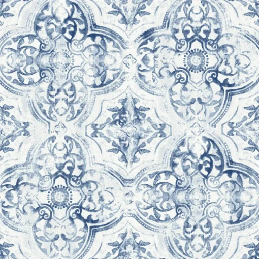 Mediterranean Quartet Wallpaper - Blue