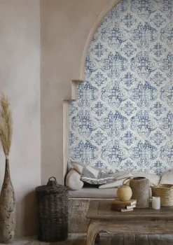 Mediterranean Quartet Wallpaper - Blue