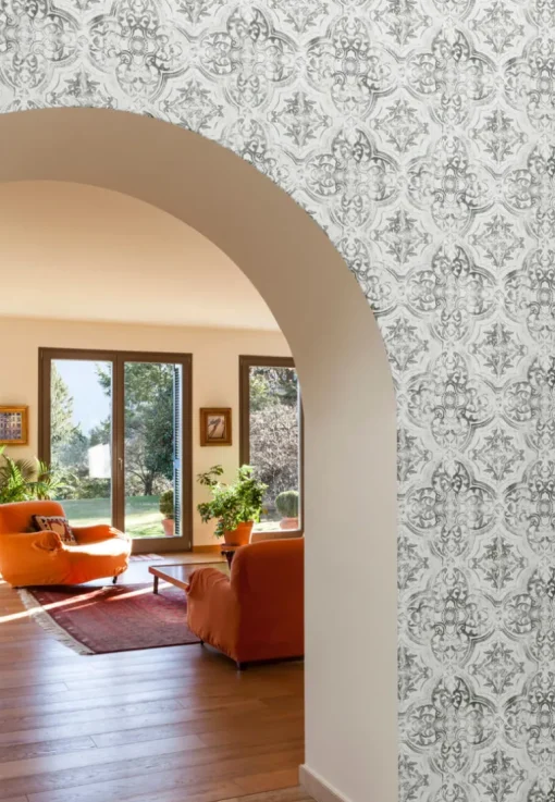 Mediterranean Quartet Wallpaper - Black