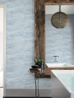 Mediterranean Ripples Wallpaper - Blue
