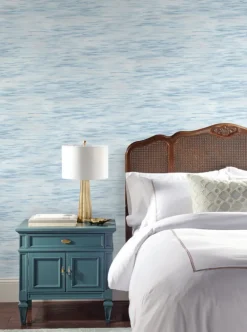 Mediterranean Ripples Wallpaper - Blue