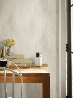 Mediterranean Stucco Finish Wallpaper - Gray