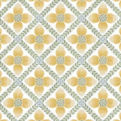 Mirth Studios Mimi Quilted Floral Peel & Stick Wallpaper - Yellow