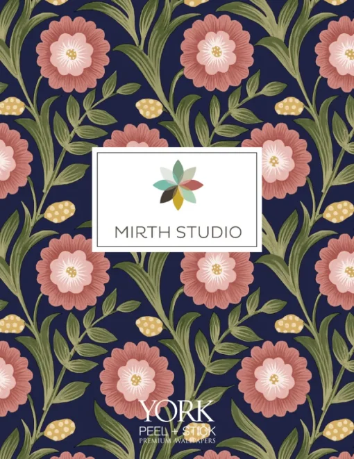 Mirth Studios Stardust Checkerboard Peel & Stick Wallpaper - Blue