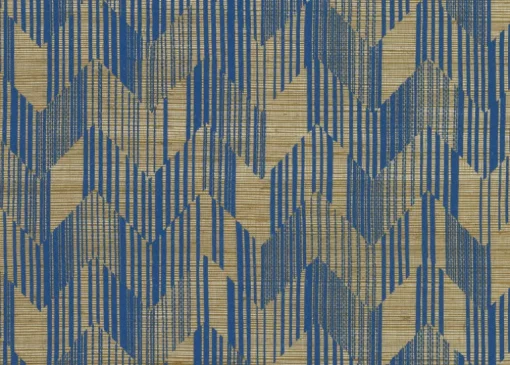 Missoni Home Birch Wallpaper - Blue & Gold
