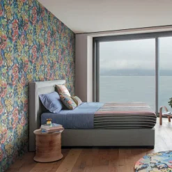 Missoni Home Flower Pot Wallpaper - Blue