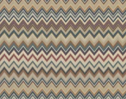 Missoni Home Happy Zig Zag Wallpaper - Green & Brown