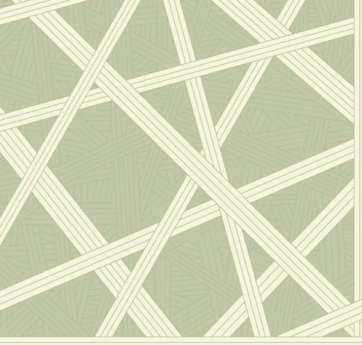 Missoni Home Nastri Wallpaper - Green