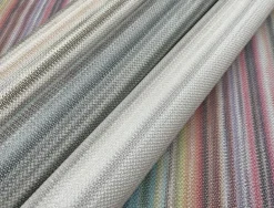 Missoni Home Striped Sunset Wallpaper - Blue Gray