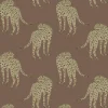 Mitchell Black Animal Parade Prowling Cheetah Wallpaper - Mahogany Plains