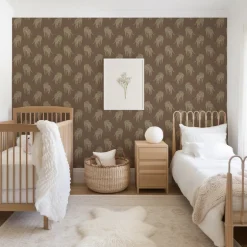 Mitchell Black Animal Parade Prowling Cheetah Wallpaper - Mahogany Plains
