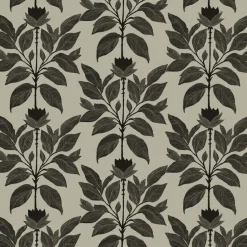 Mitchell Black Botanical Legacy Wayward Petal Wallpaper - Driftwood Taupe