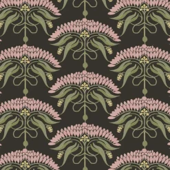 Mitchell Black Botanical Legacy Fleur de Reve Wallpaper - Soot