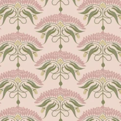 Mitchell Black Botanical Legacy Fleur de Reve Wallpaper - Petal Pink